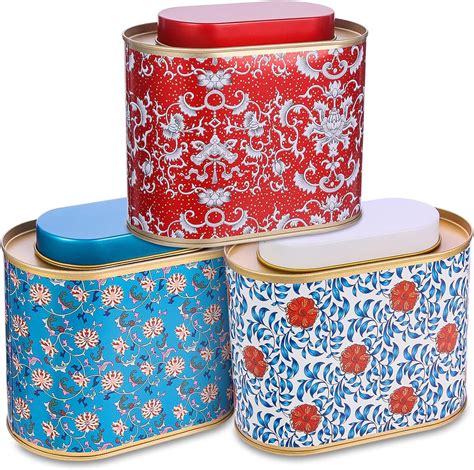 tea beautiful metal tin box|Amazon.com: Metal Tea Containers.